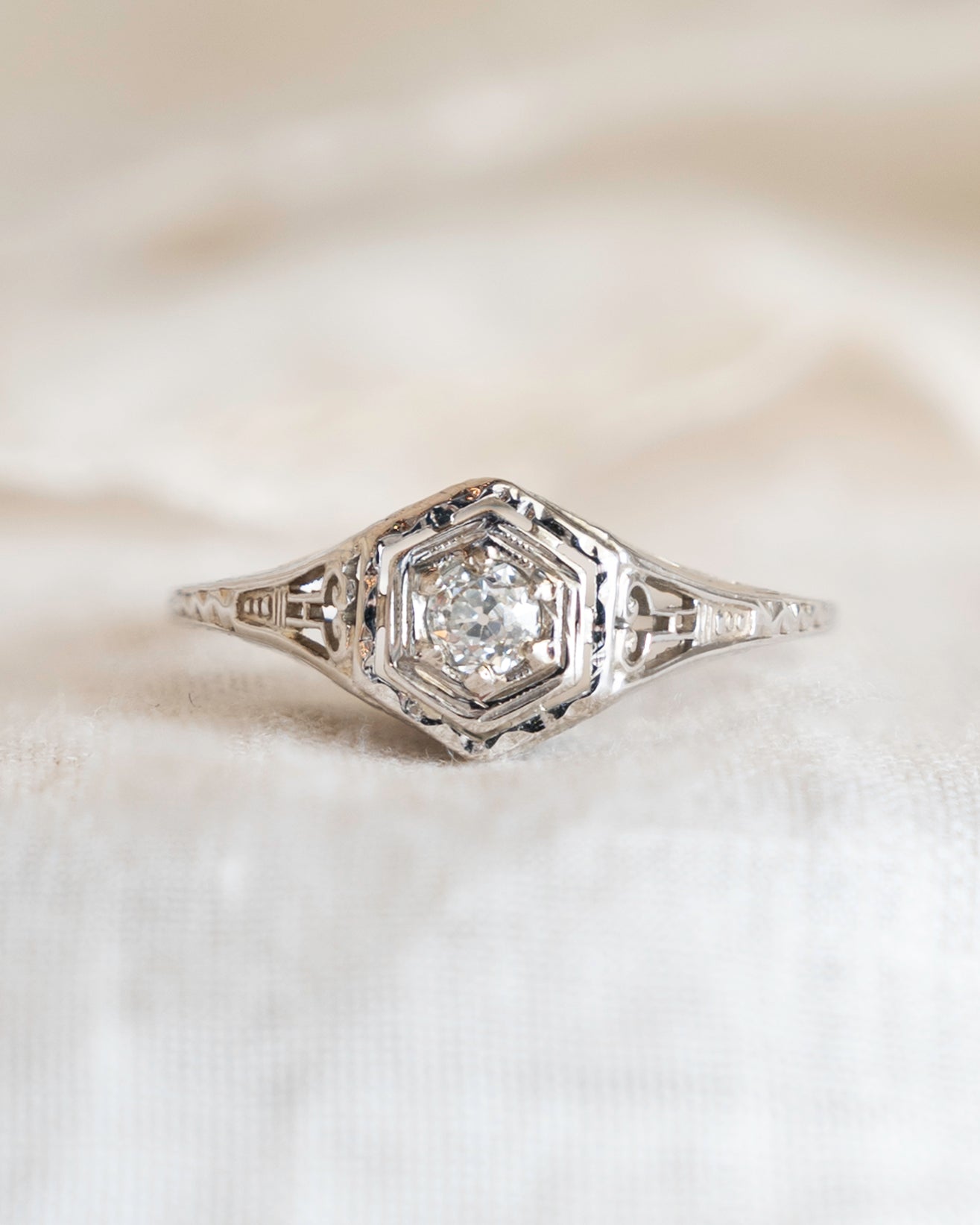 .15 Antique Old European Diamond Engagement Ring