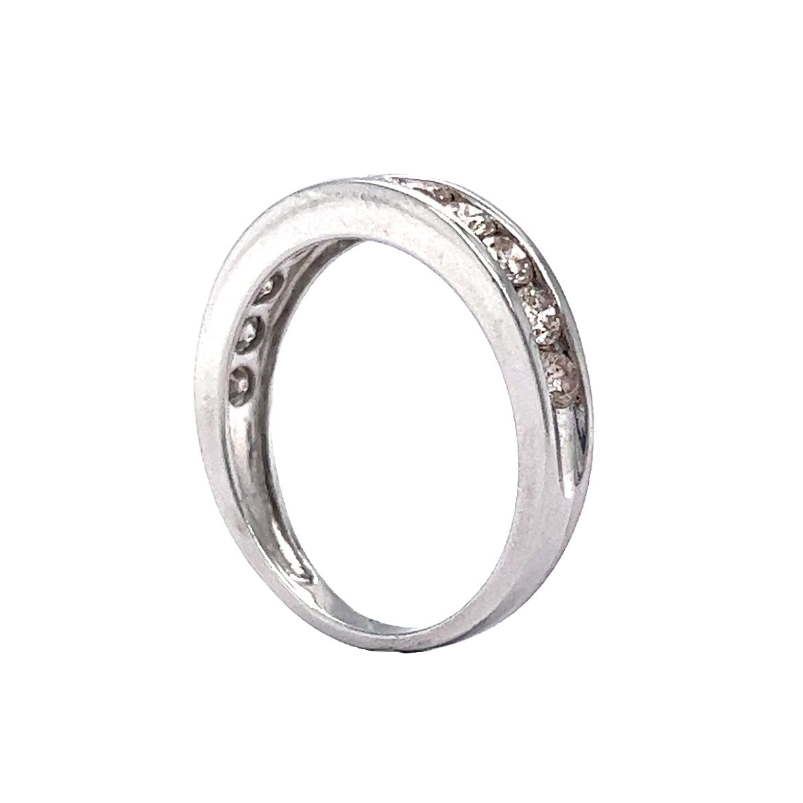 1.43 Round Brilliant Diamond Wedding Band in Platinum