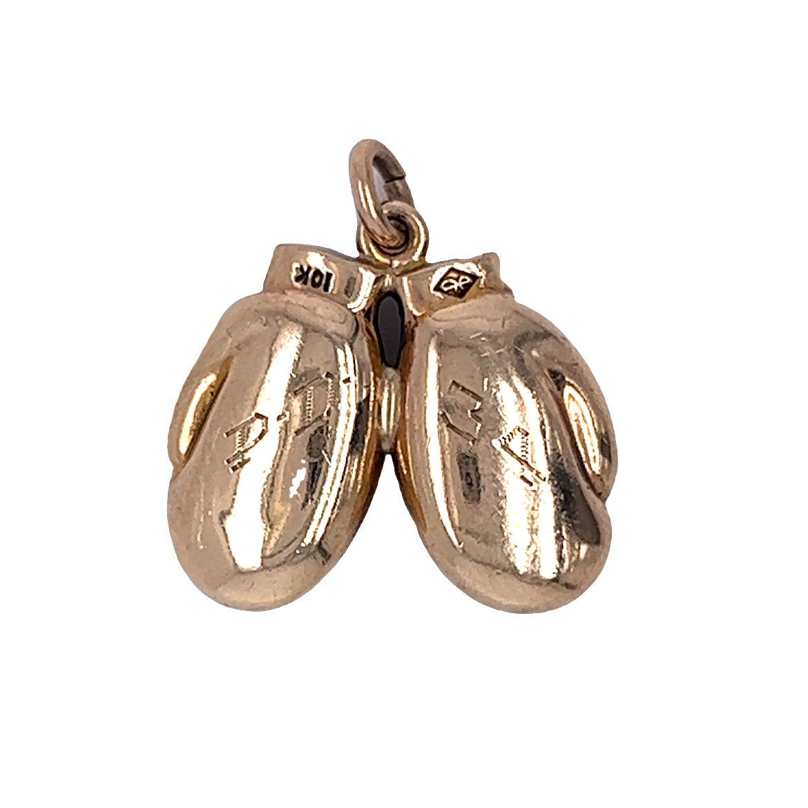 Vintage Boxing Glove Charm in 10k Yellow Gold
