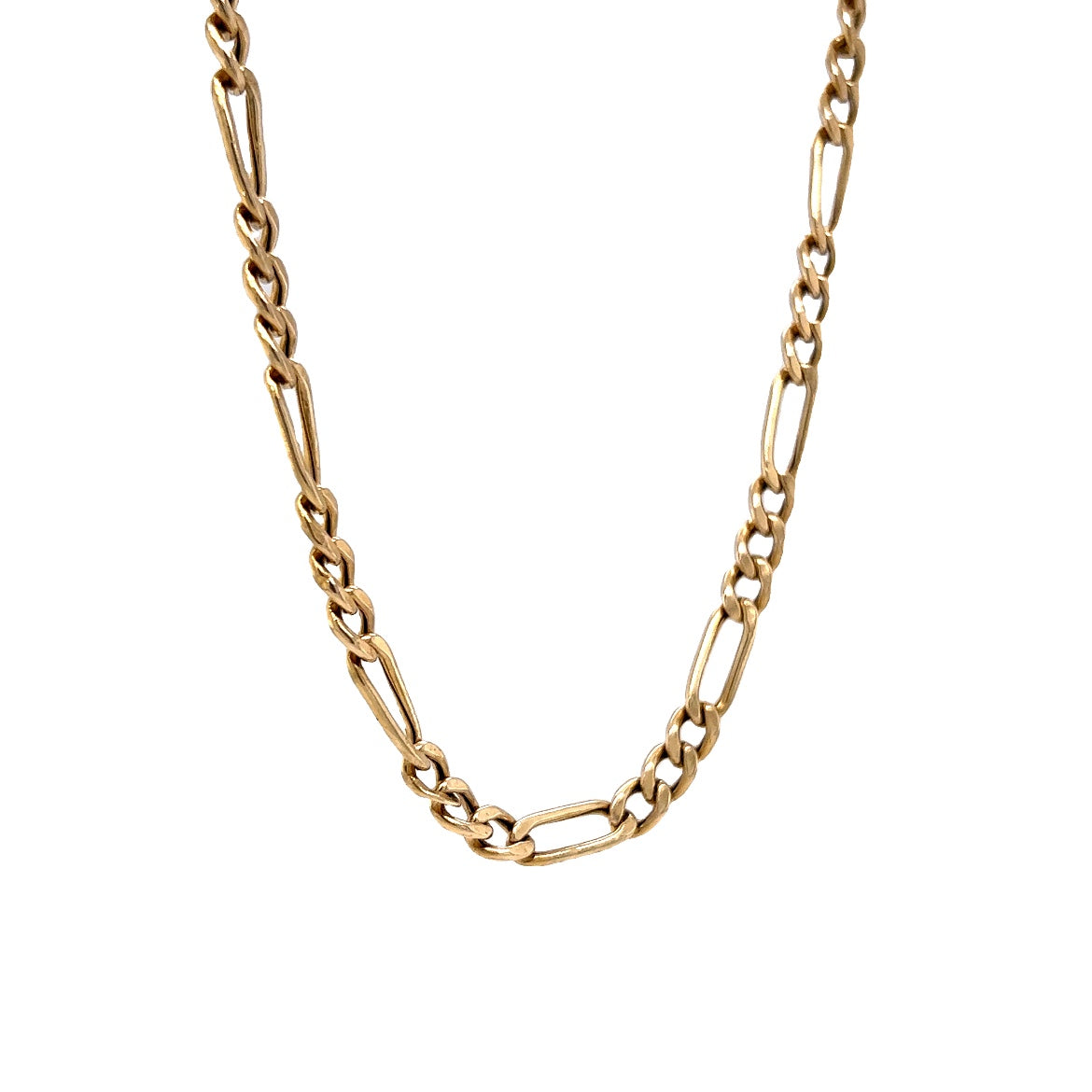 Figaro Chain Necklace in 14k Yellow Gold