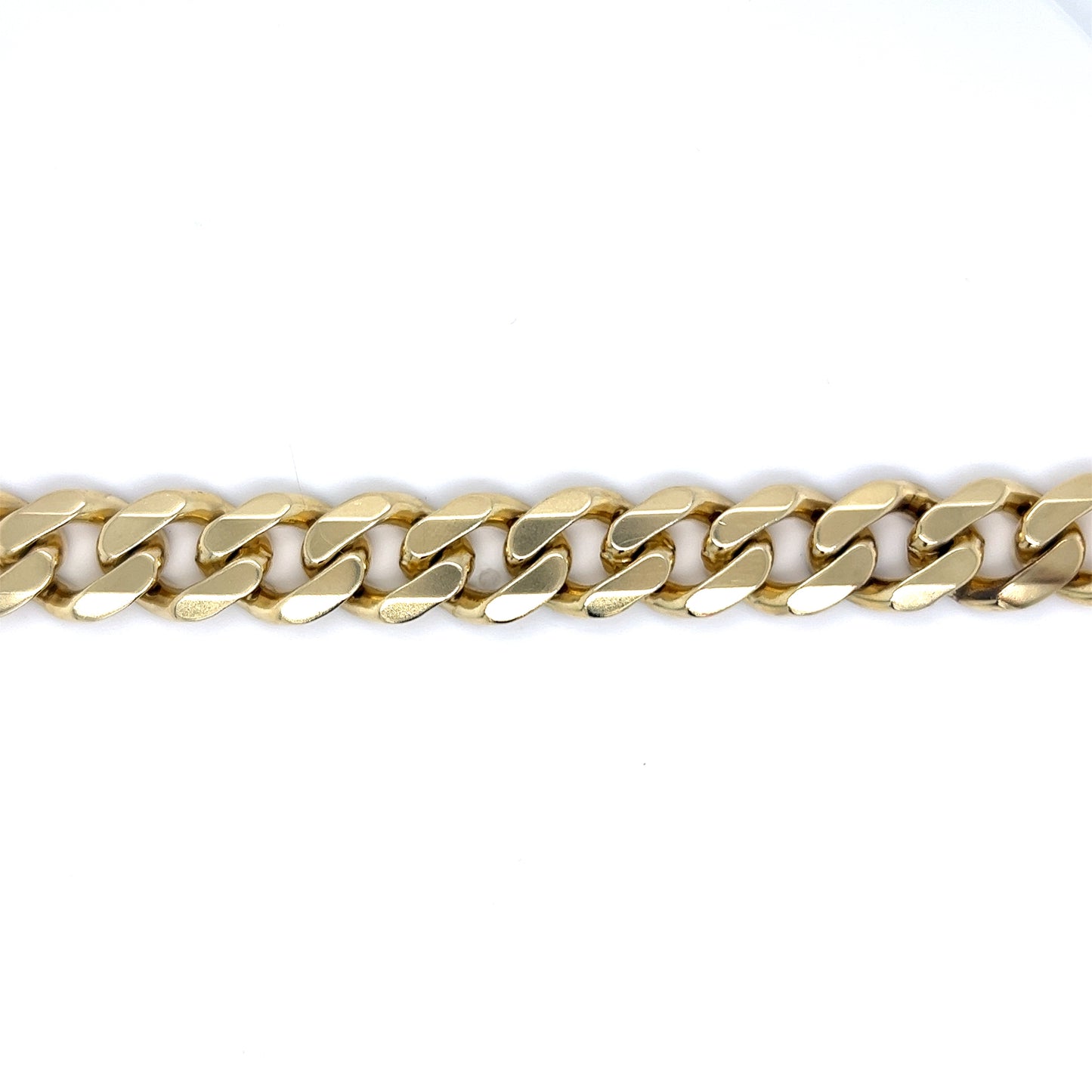 Men's Cuban Link Bracelet in 14k Yellow Gold