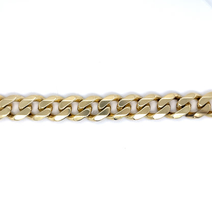 Men's Cuban Link Bracelet in 14k Yellow Gold