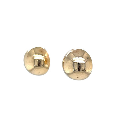 Simple Stud Earrings in 14k Yellow Gold