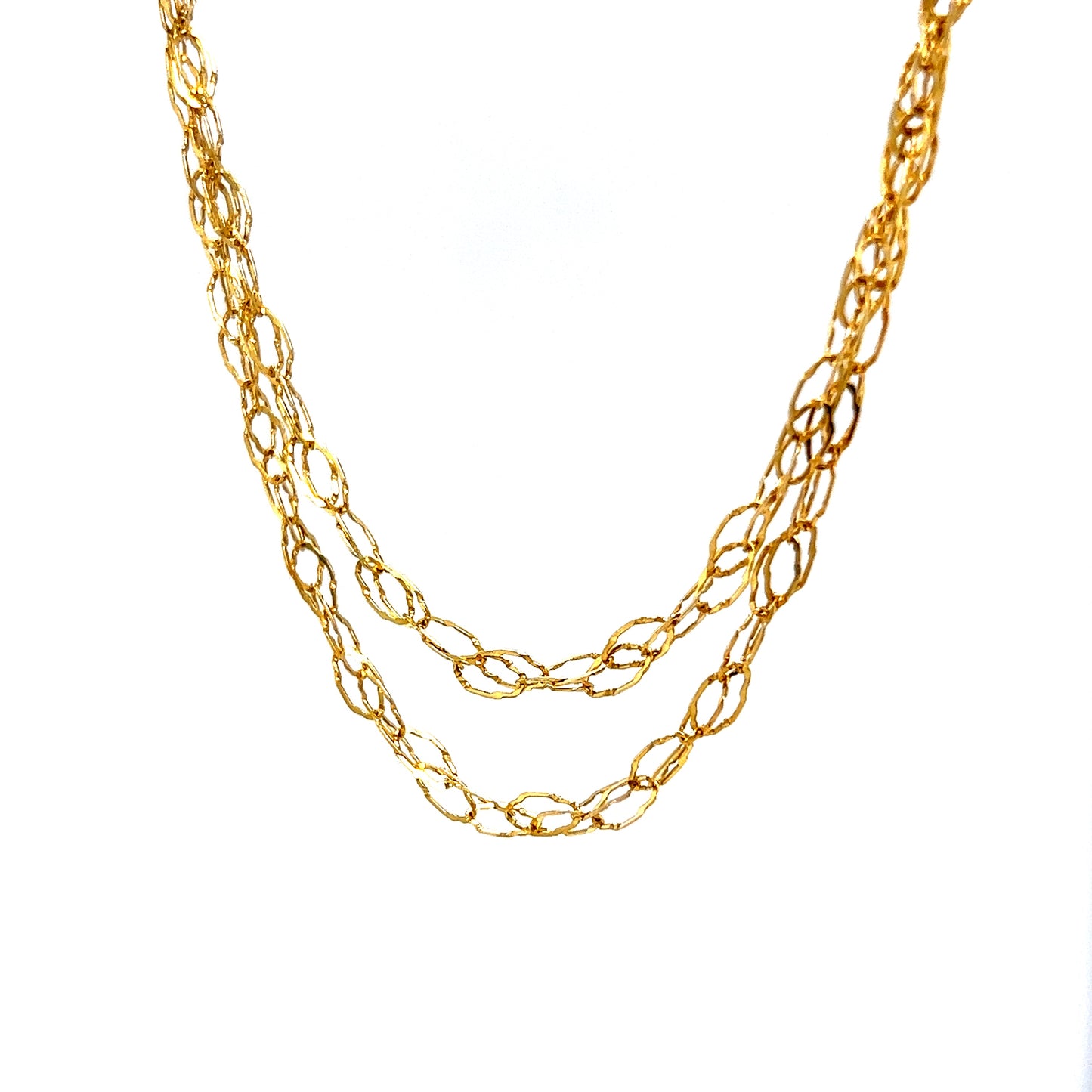 35" Chain Link Necklace in 14k Yellow Gold