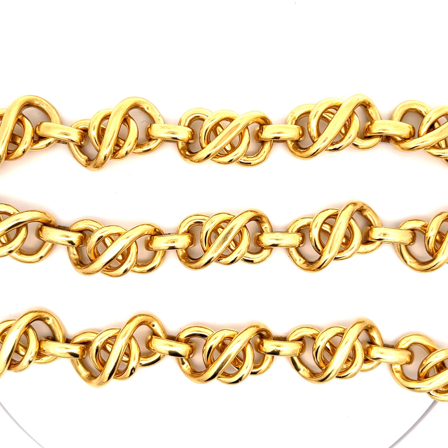 Nicolis Cola Link Necklace in 18k Yellow Gold