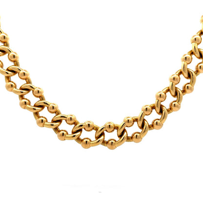 Necklace and Bracelet Set in 18k Yellow Gold