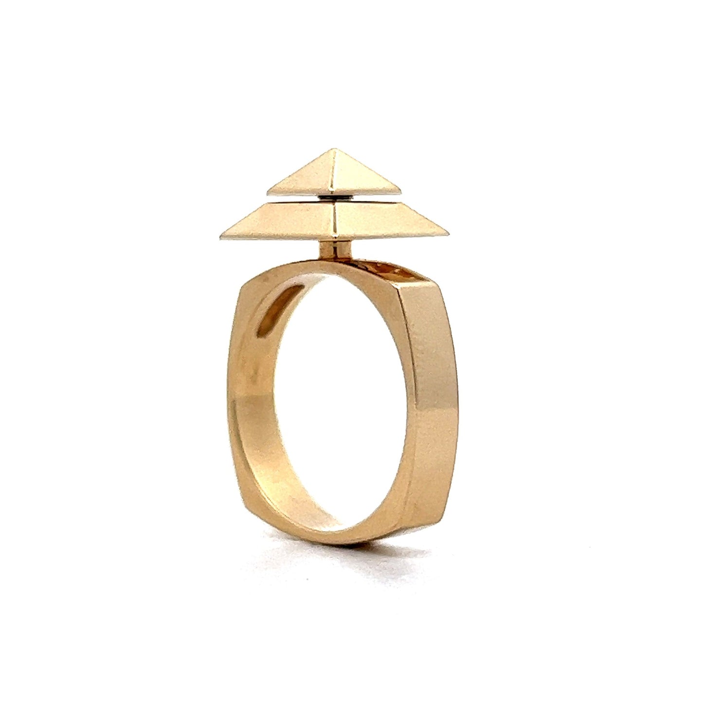 .22 Spinning Diamond Cocktail Ring in 14k Yellow Gold