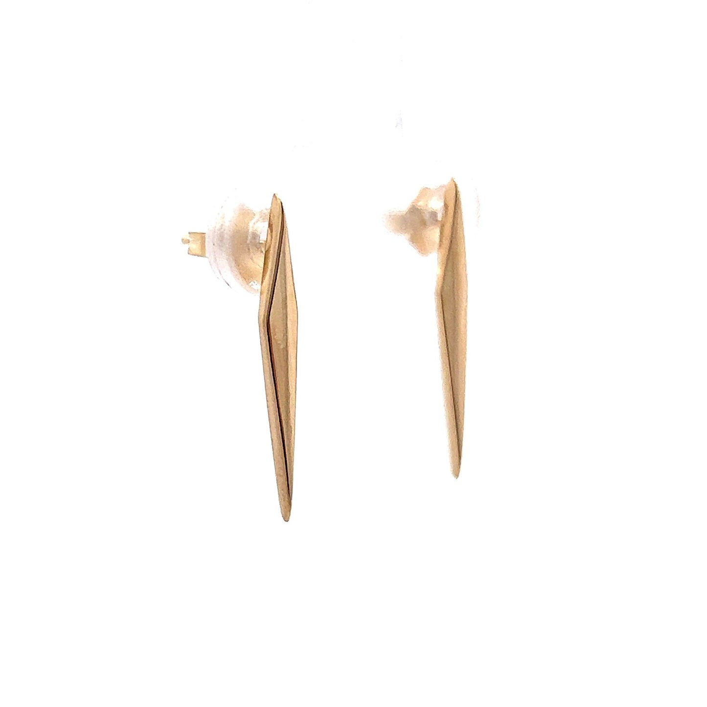 Kite Shaped Earrings in 14k Yellow Gold
