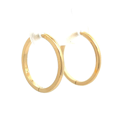20mm Hoop Earrings in 14k Yellow Gold
