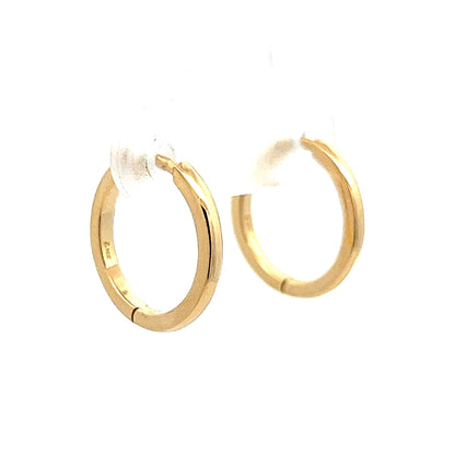 Lightweight Hoop Earrings in 14k Yellow Gold