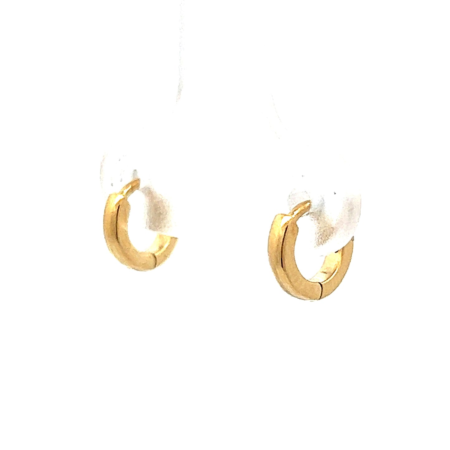 Small Huggie Hoop Earrings in 14k Yellow Gold