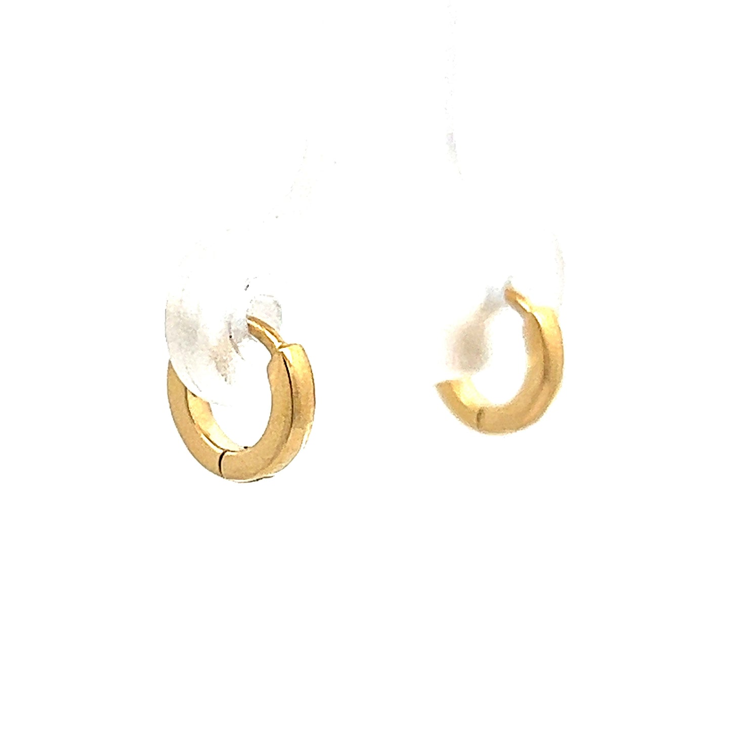 Small Huggie Hoop Earrings in 14k Yellow Gold