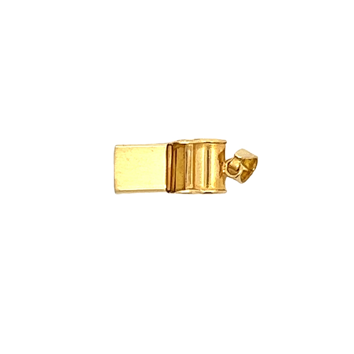 Vintage Whistle Charm in 18k Yellow Gold