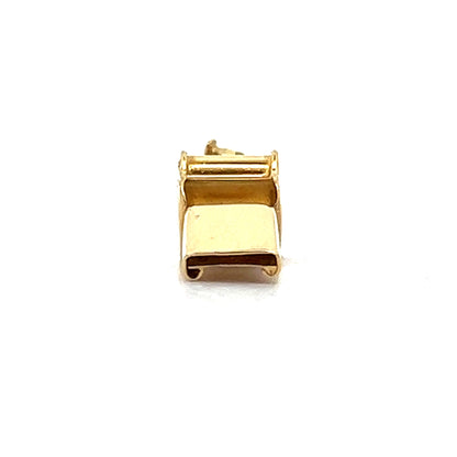 Vintage Whistle Charm in 18k Yellow Gold