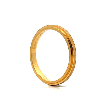 Matte Finish Stackable Band in 14k Yellow Gold