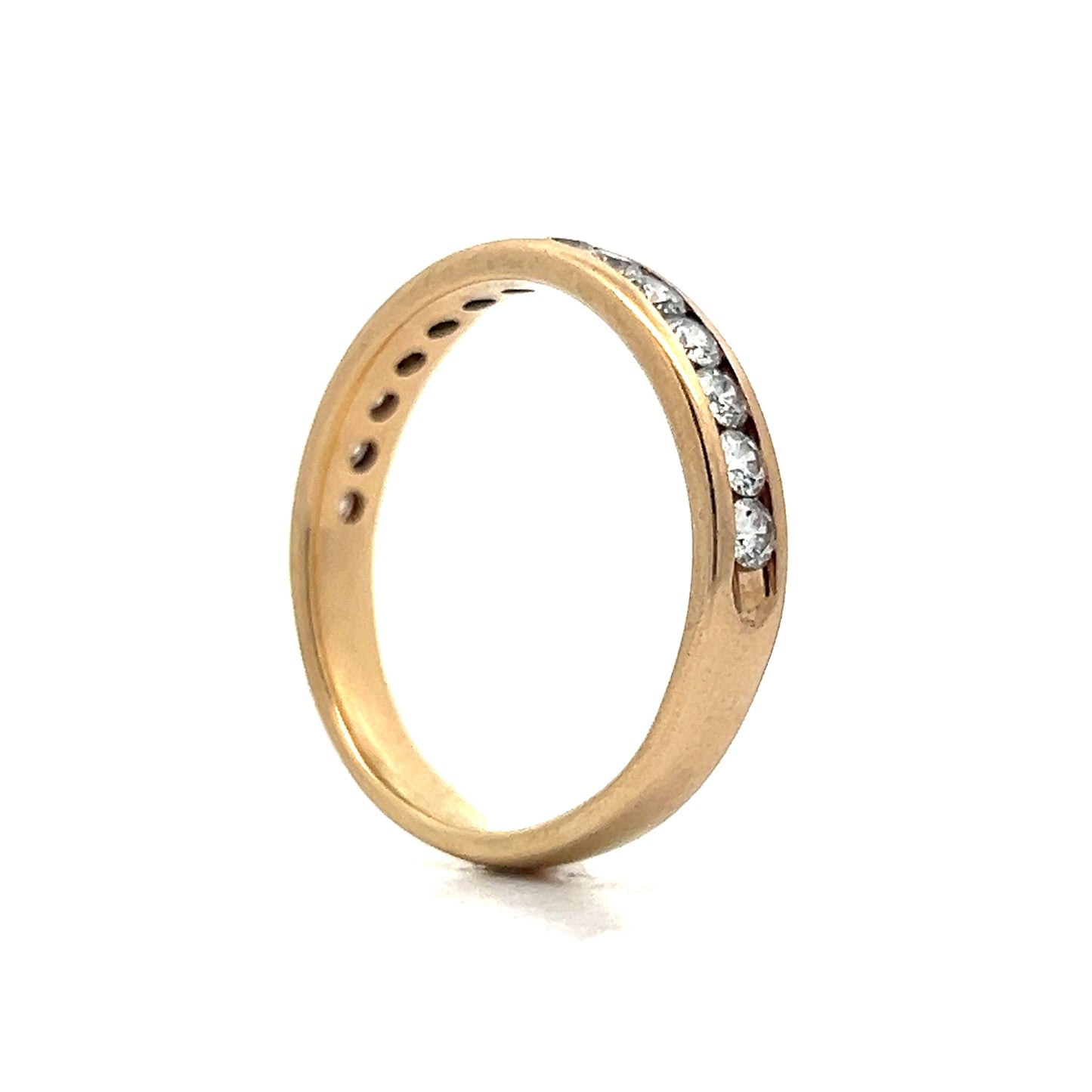 1.12 Men's Diamond Wedding Band in Yellow Gold