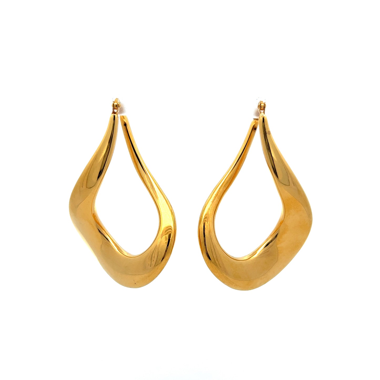 Twisted Teardrop Dangle Earrings in 18k Yellow Gold