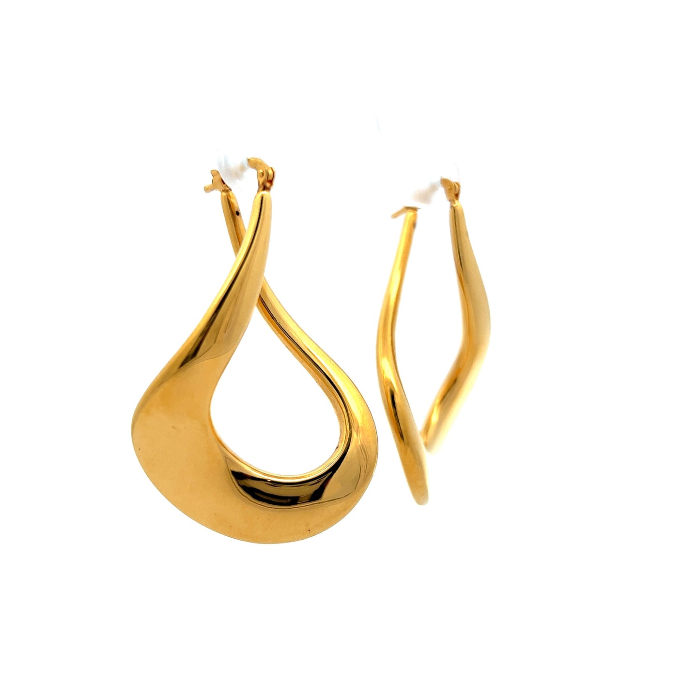 Twisted Teardrop Dangle Earrings in 18k Yellow Gold