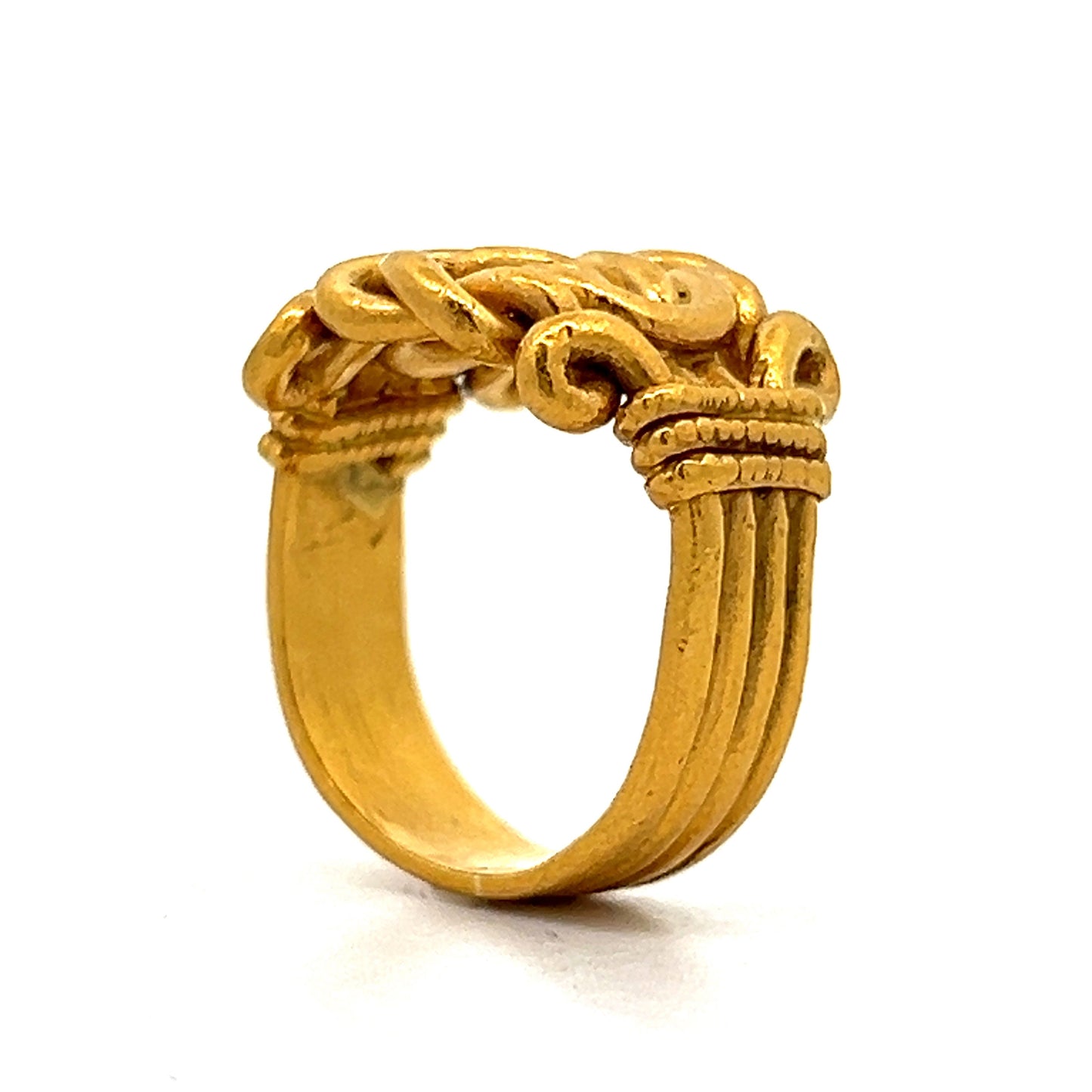 Vintage Victorian Knot Ring in 24k Yellow Gold