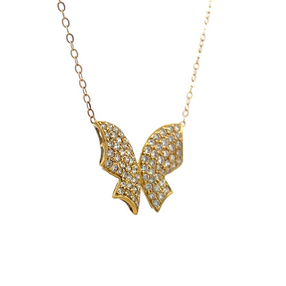 .78 Diamond Pendant Necklace in 18k Yellow Gold