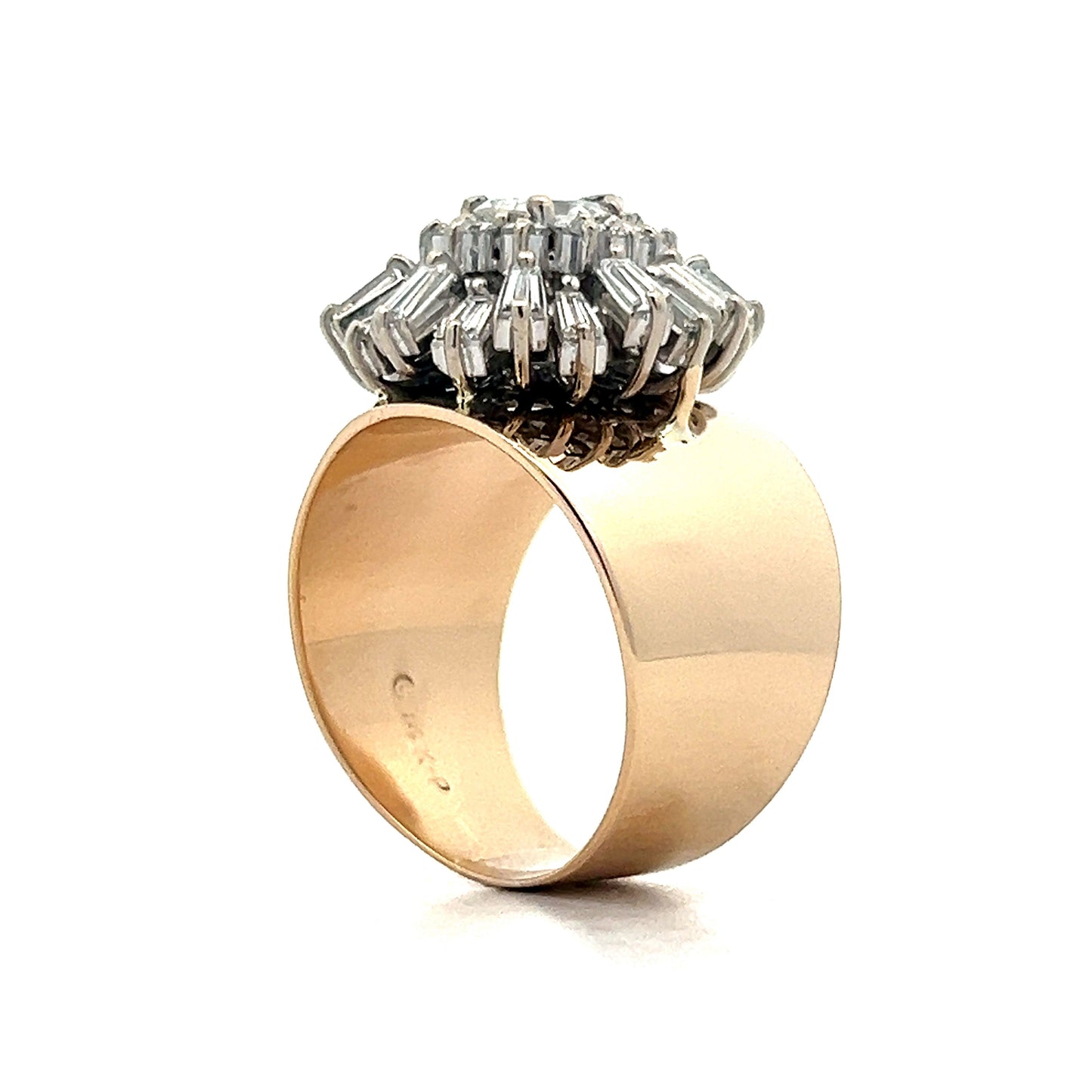 2.21 Diamond Ballerina Cocktail Ring in 14k