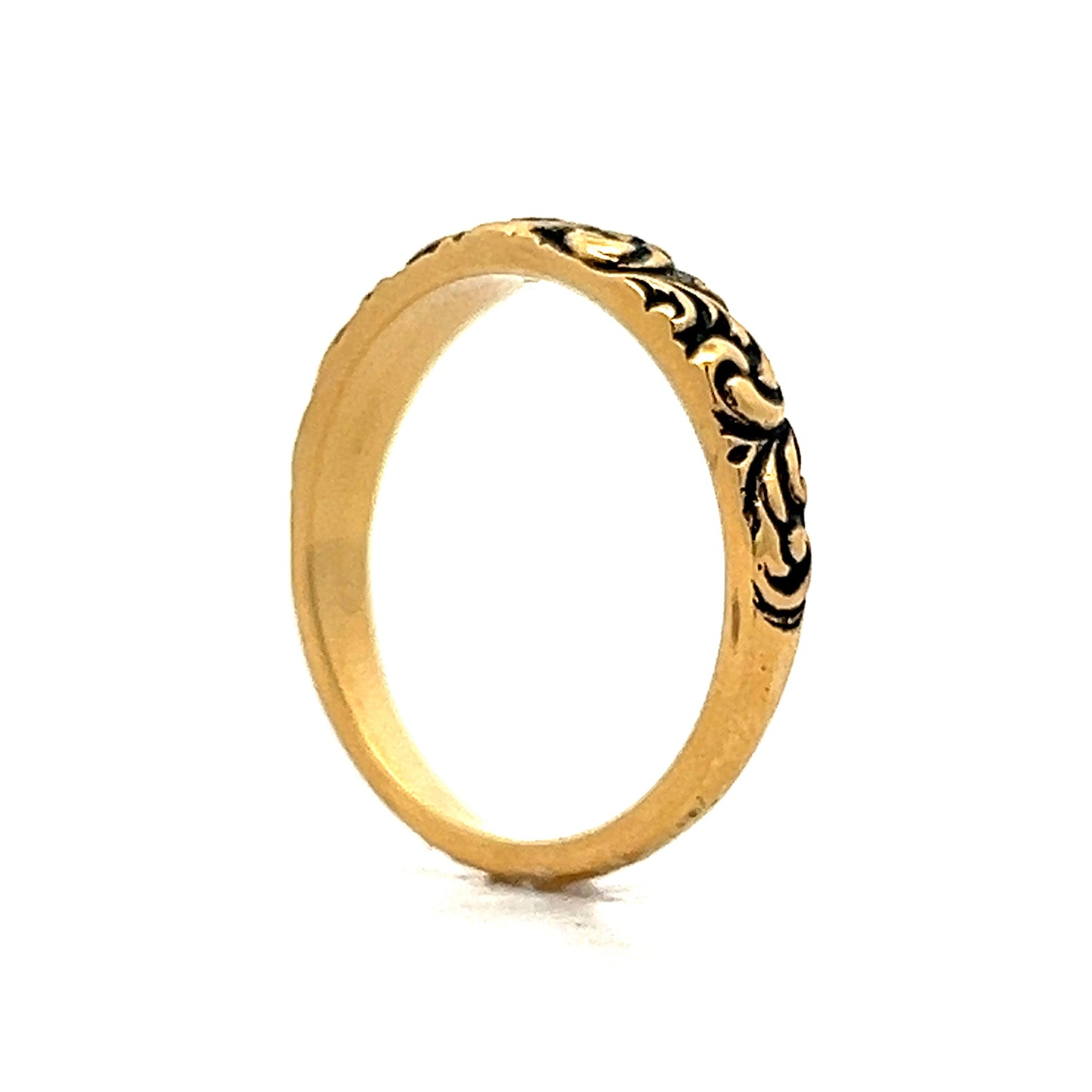 Antique Victorian Diamond Band in 18k Yellow Gold