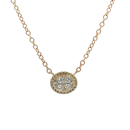 .23 Diamond Pendant Necklace in 14k Yellow Gold
