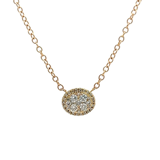 .23 Diamond Pendant Necklace in 14k Yellow Gold