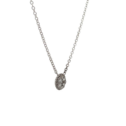 .23 Diamond Pendant Necklace in 14k White Gold