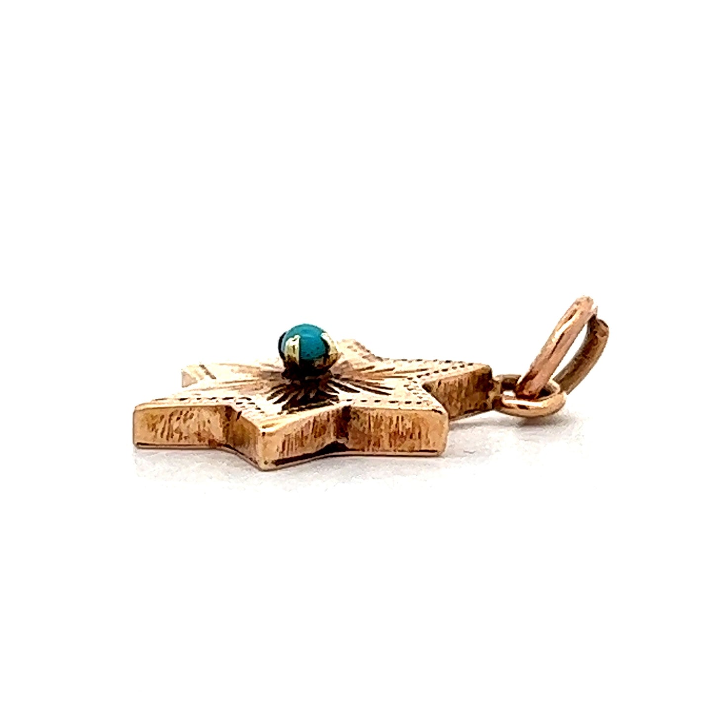 Antique Victorian Star of David Charm in Yellow Gold