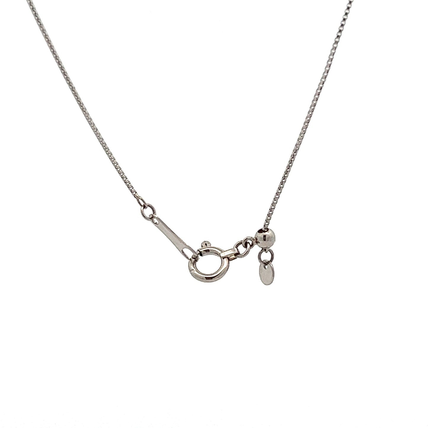 1.00 Round Brilliant Diamond Drop Pendant in Platinum