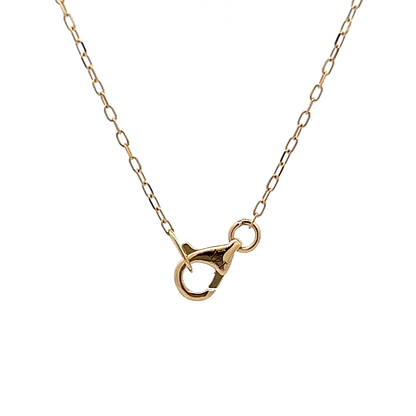 .19 Pink Tourmaline Pendant Necklace in Yellow Gold