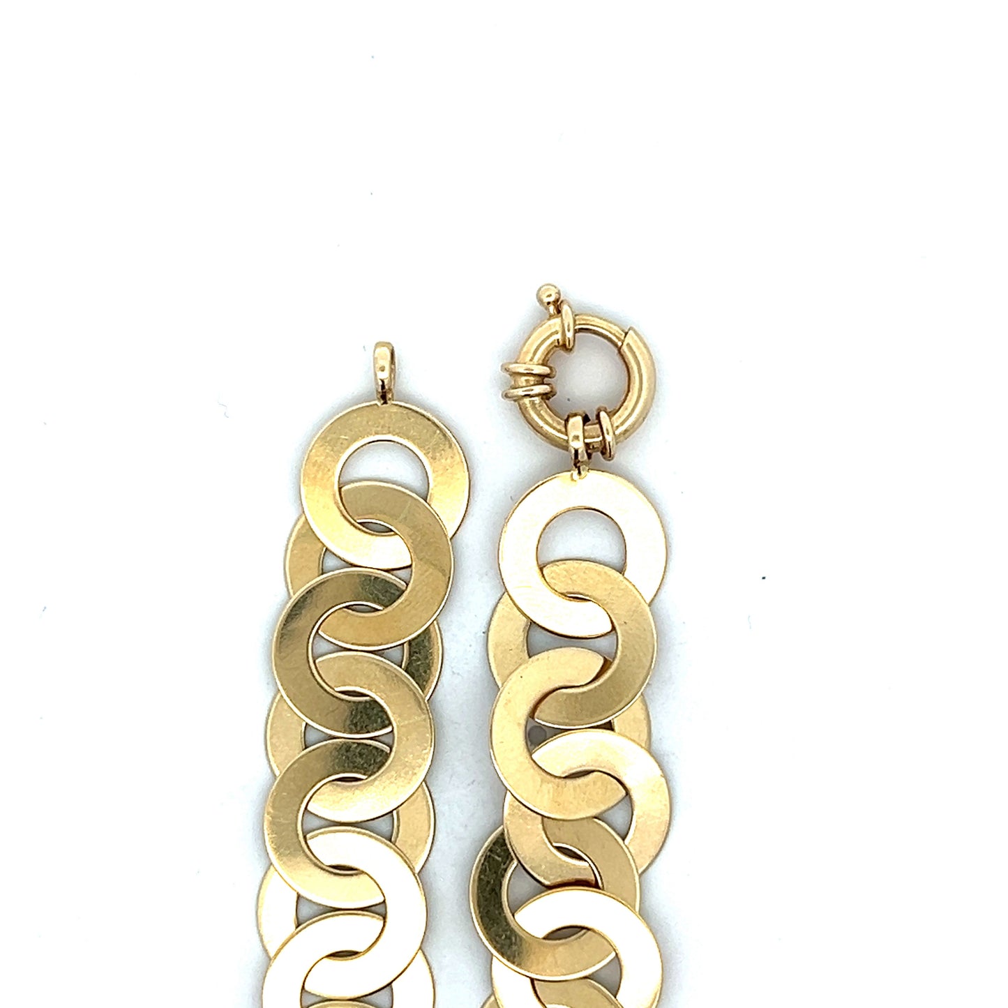 Interlocking Disc Bracelet in 14k Yellow Gold