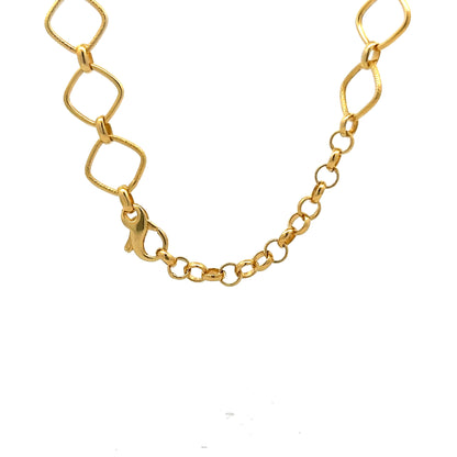 Minimalist Choker Chain Necklace in 14k Yellow Gold