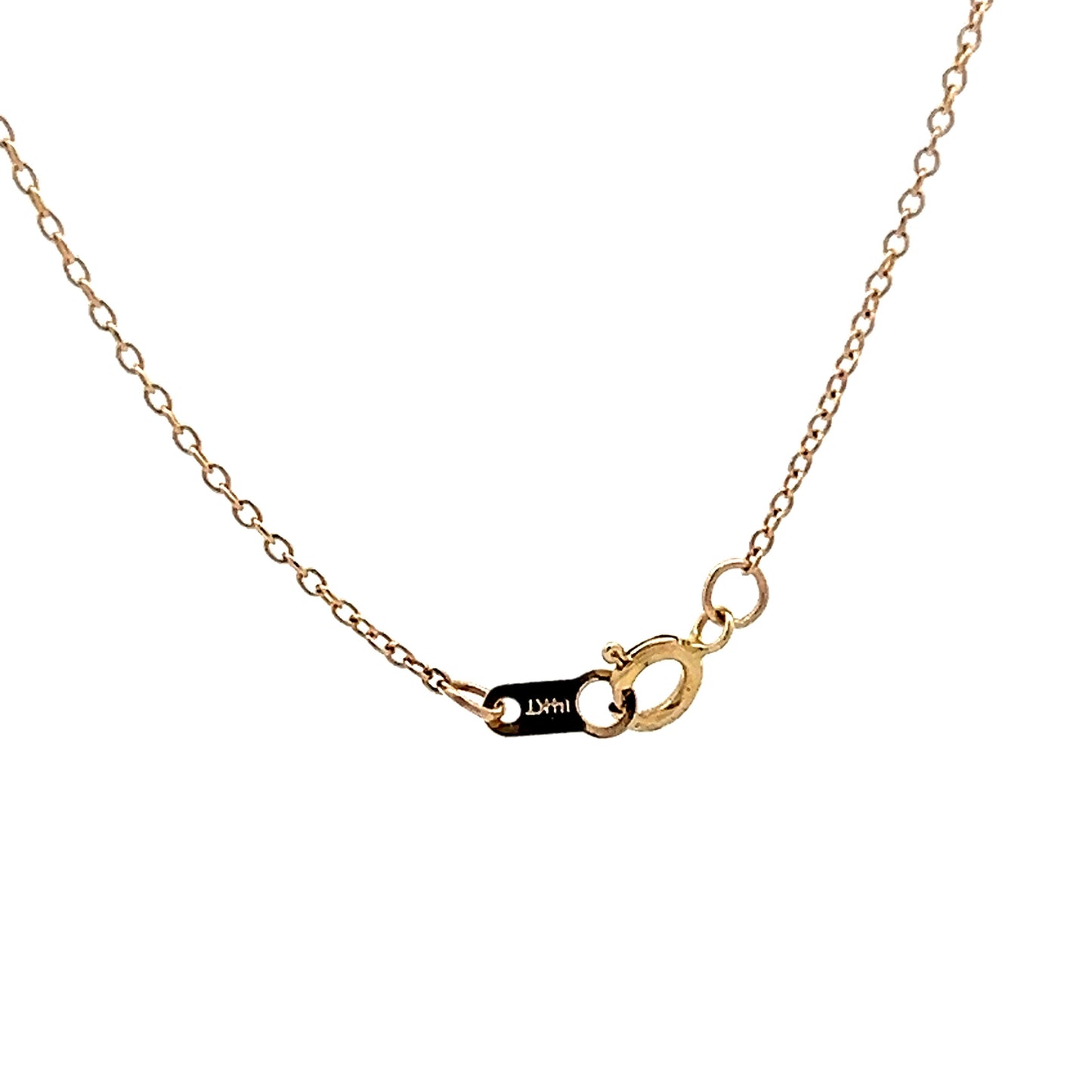 .58 Blue Sapphire Oval Pendant Yellow Gold Necklace