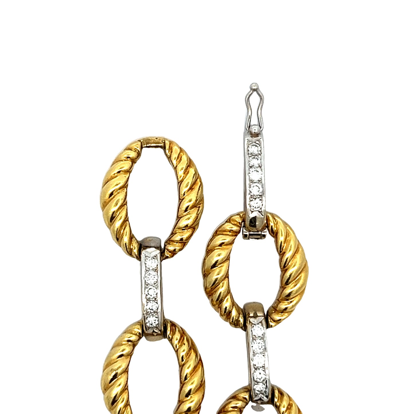 1.20 Cellino Chunky Bracelet in 18k Yellow & White Gold