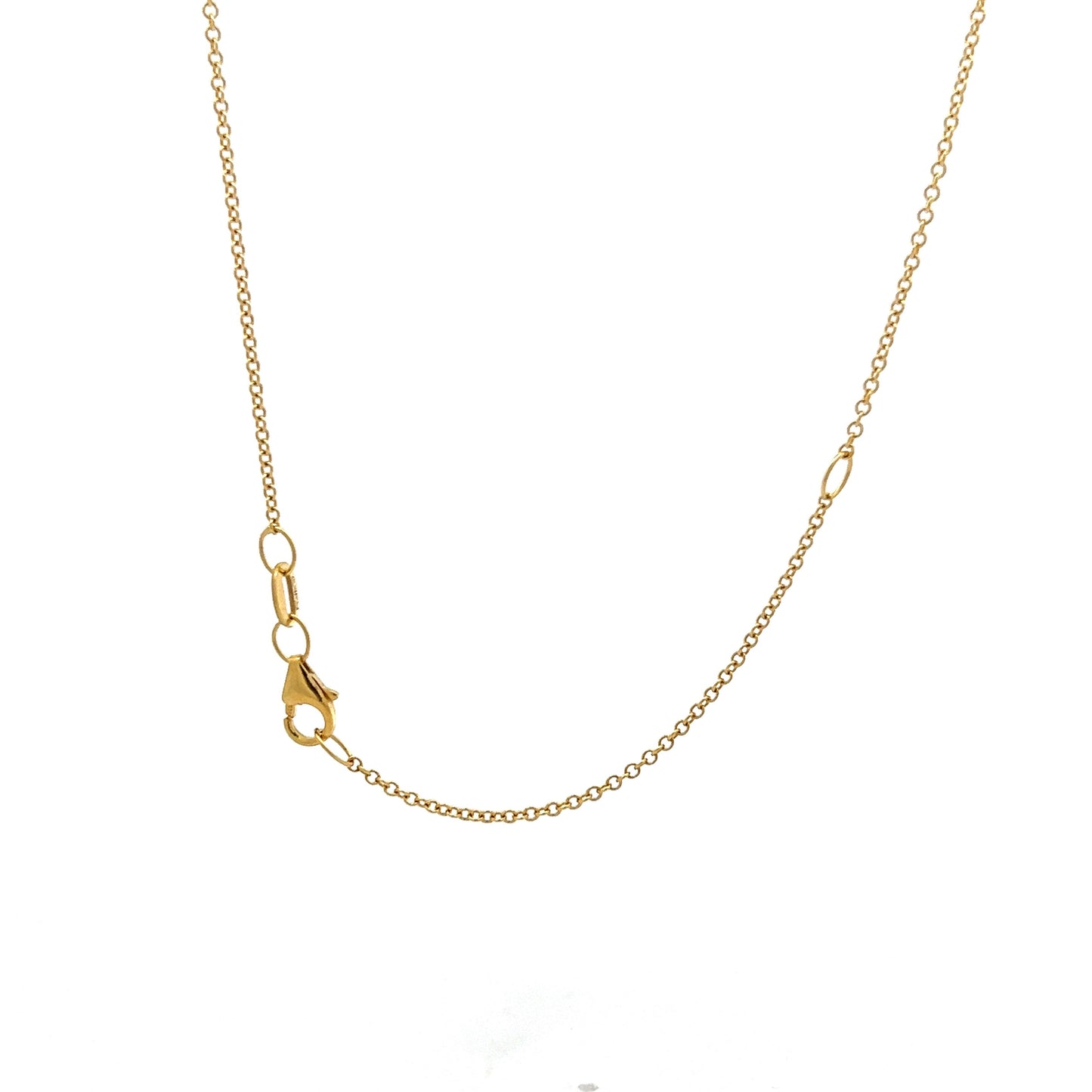 .18 Diamond Asymmetrical Pendant Necklace in 14k