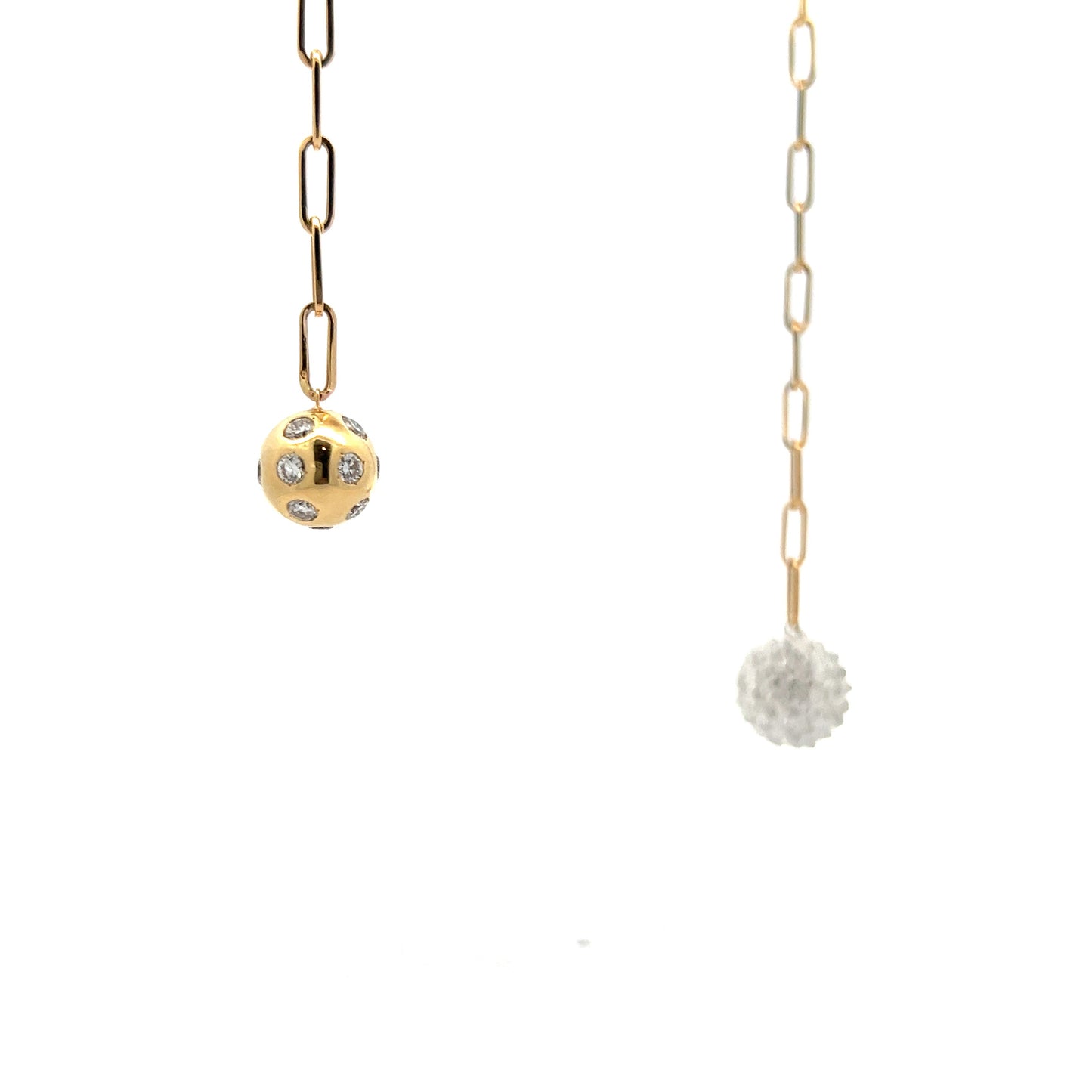 12.97 Diamond Lariat Necklace in 18k Yellow Gold