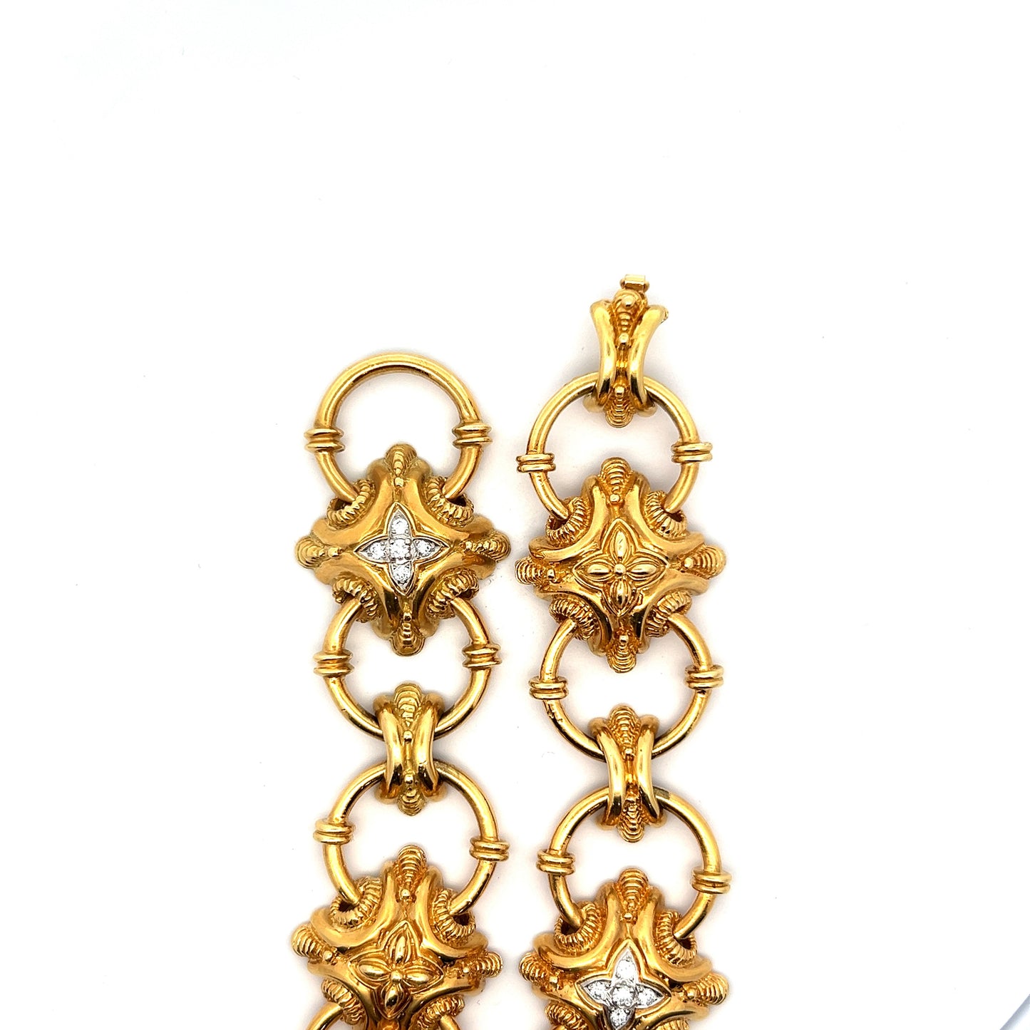 Vintage Mid-Century Statement Convertible Necklace in 18k