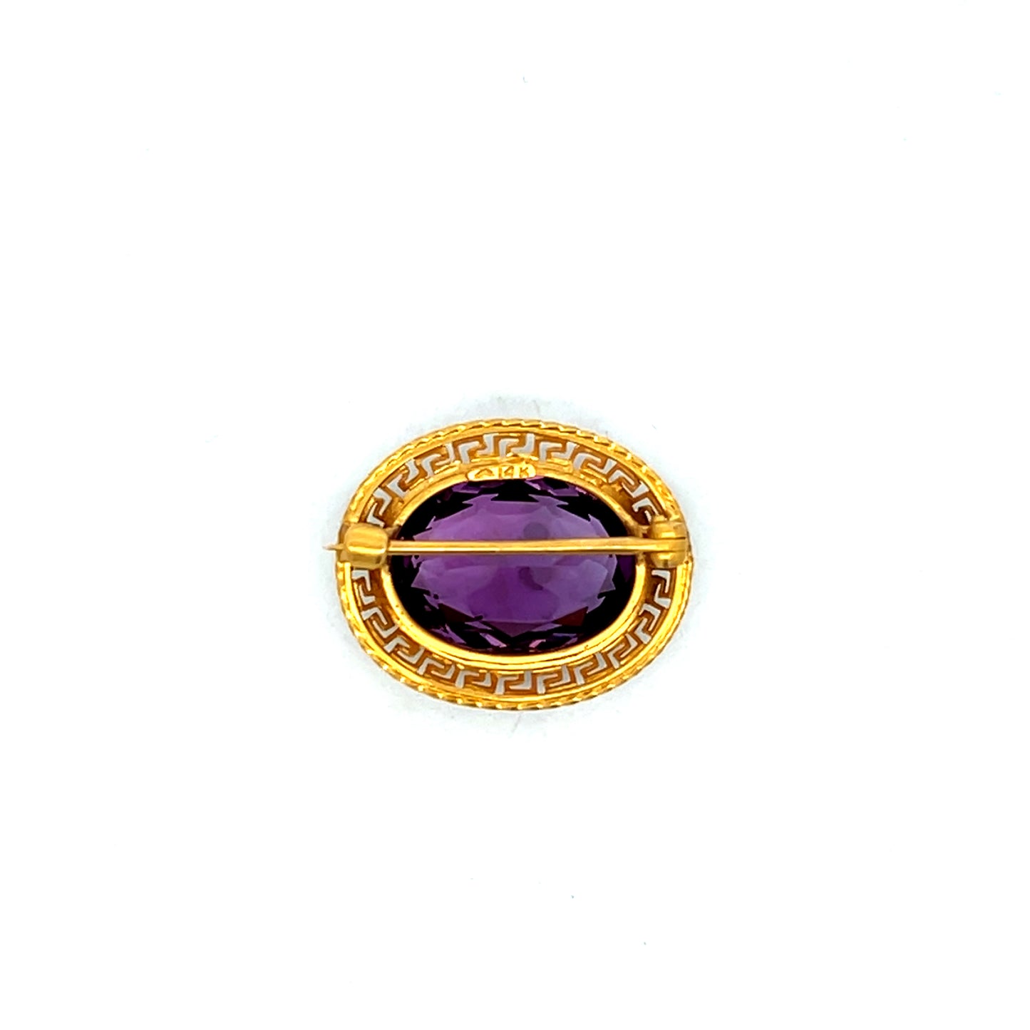 7.44 Vintage Victorian Amethyst Brooch in 14k