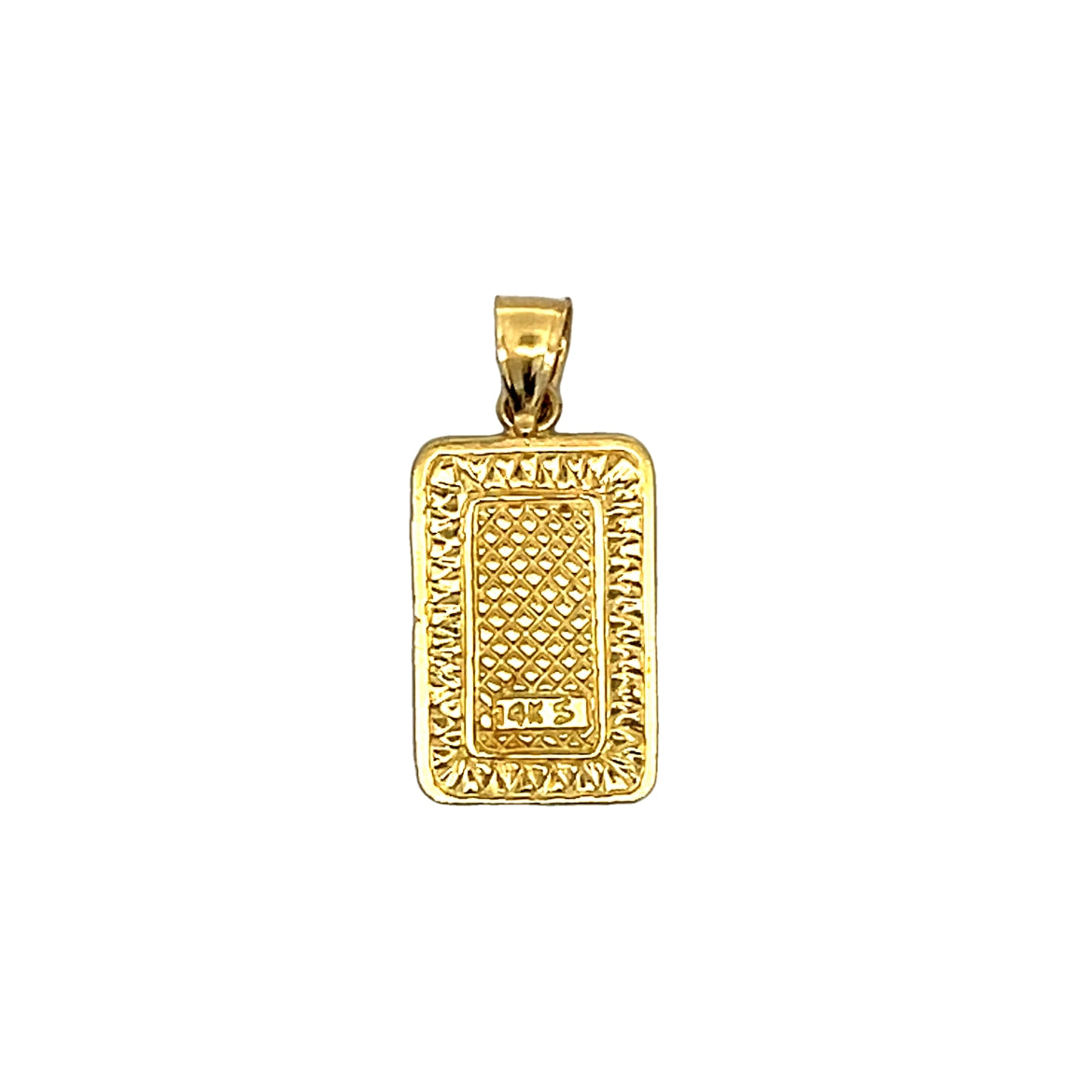 Jack of Hearts Charm Pendant in 14k Yellow Gold