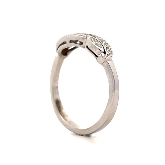 .36 Antique Art Deco Diamond Stacking Ring in 14k