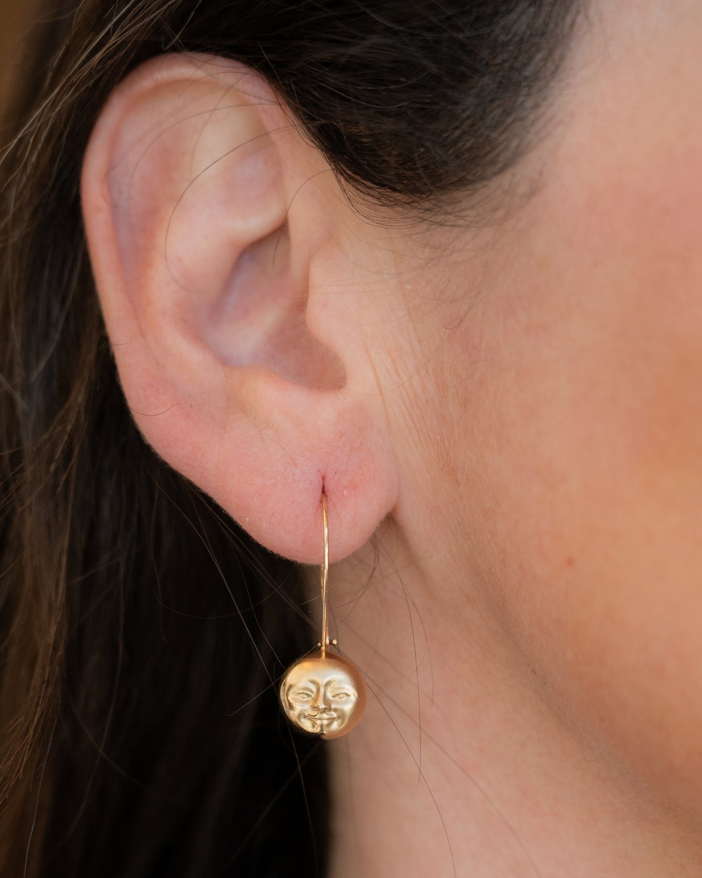 Peter Brams Celestial Drop Earrings in 14k