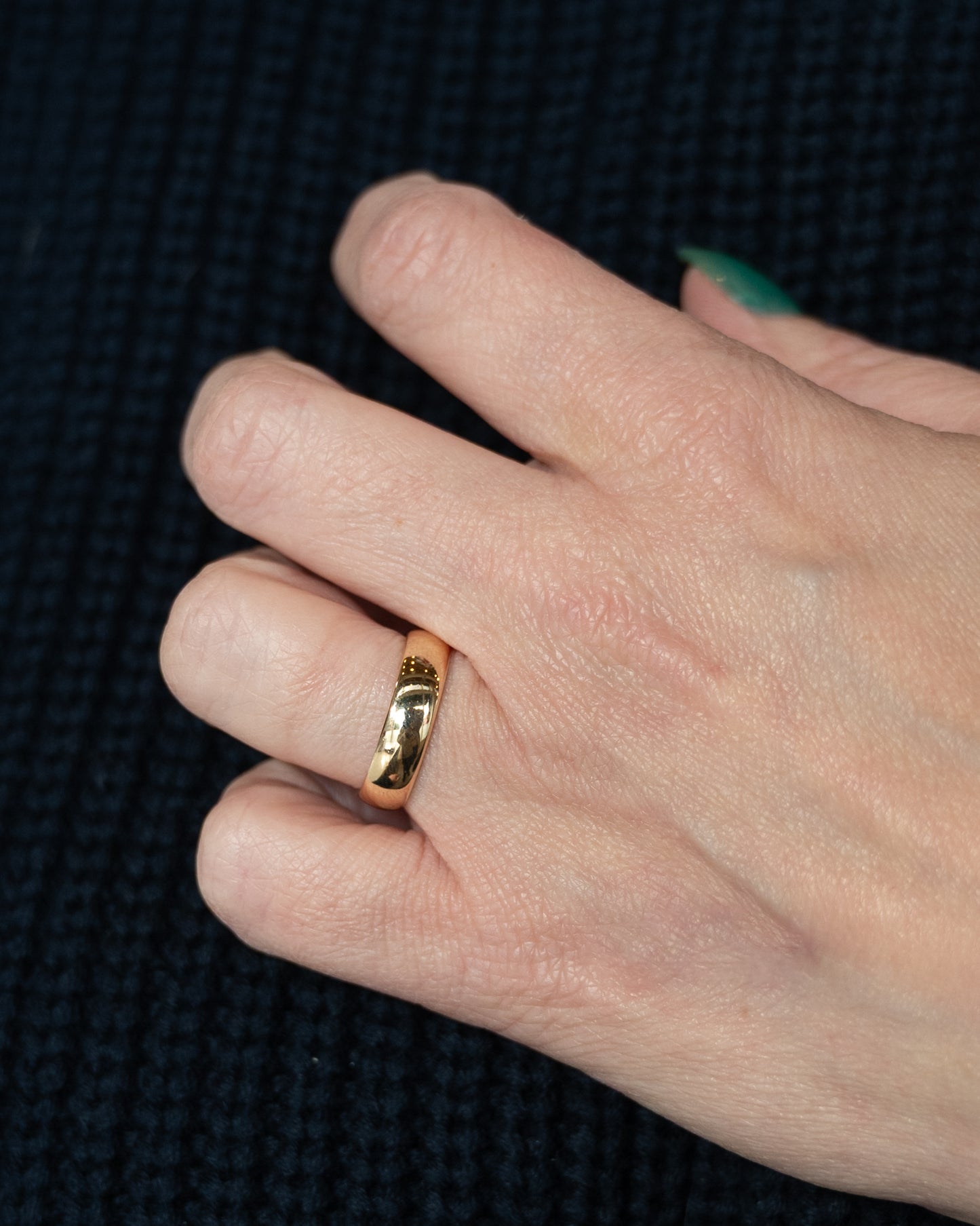 5mm European Style Wedding Band in 14k