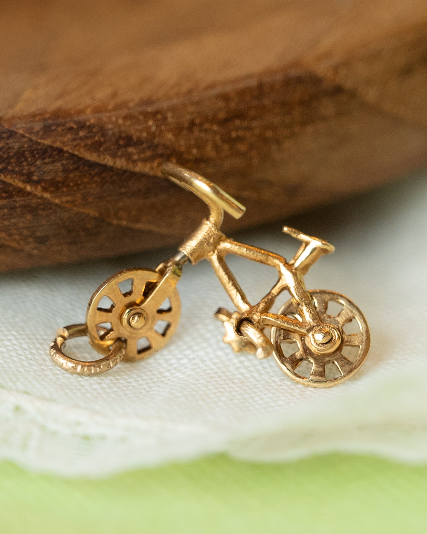 Bracelet Bicycle Charm in 14k Yellow Gold