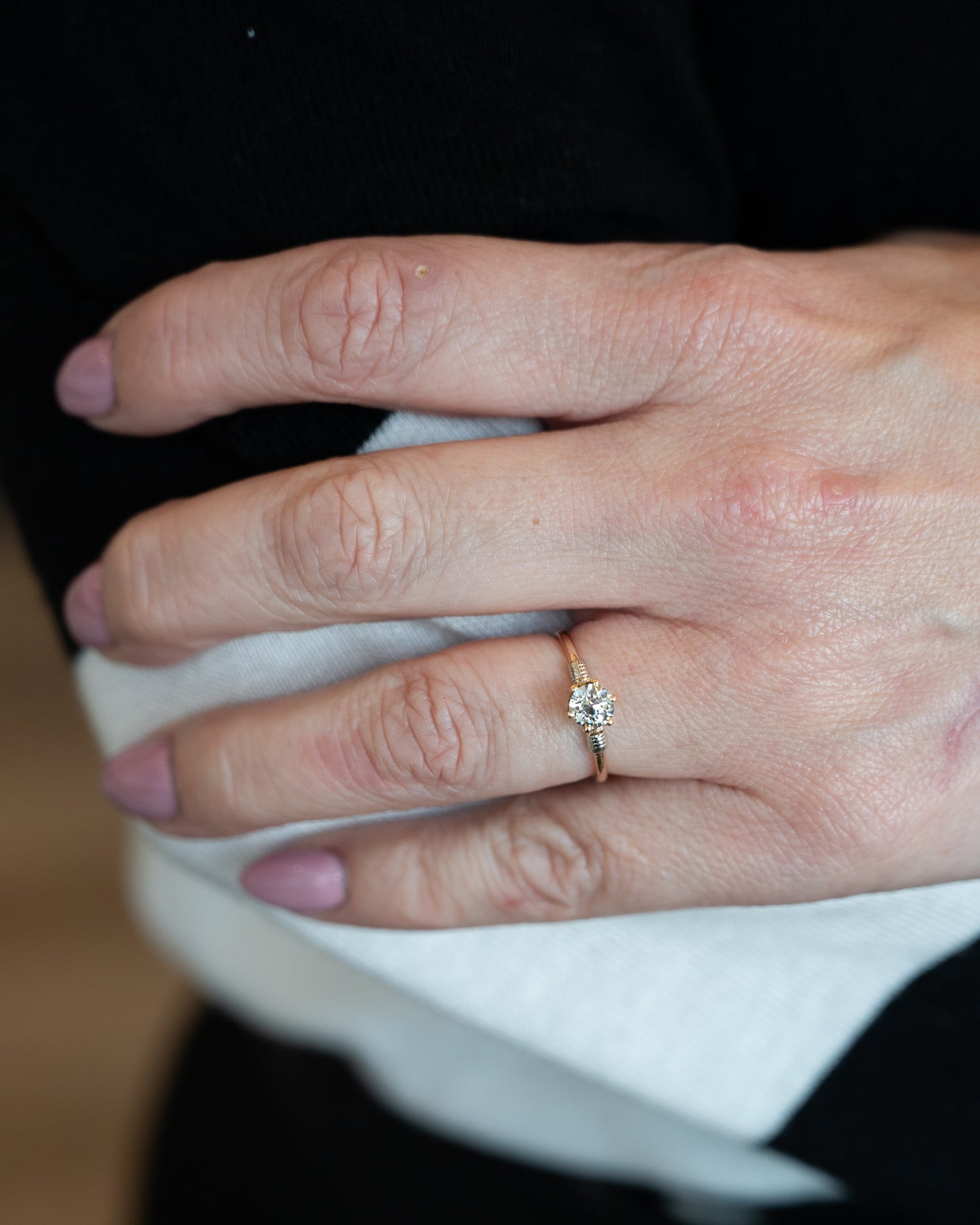 .50 Vintage Victorian Diamond Engagement Ring 14k