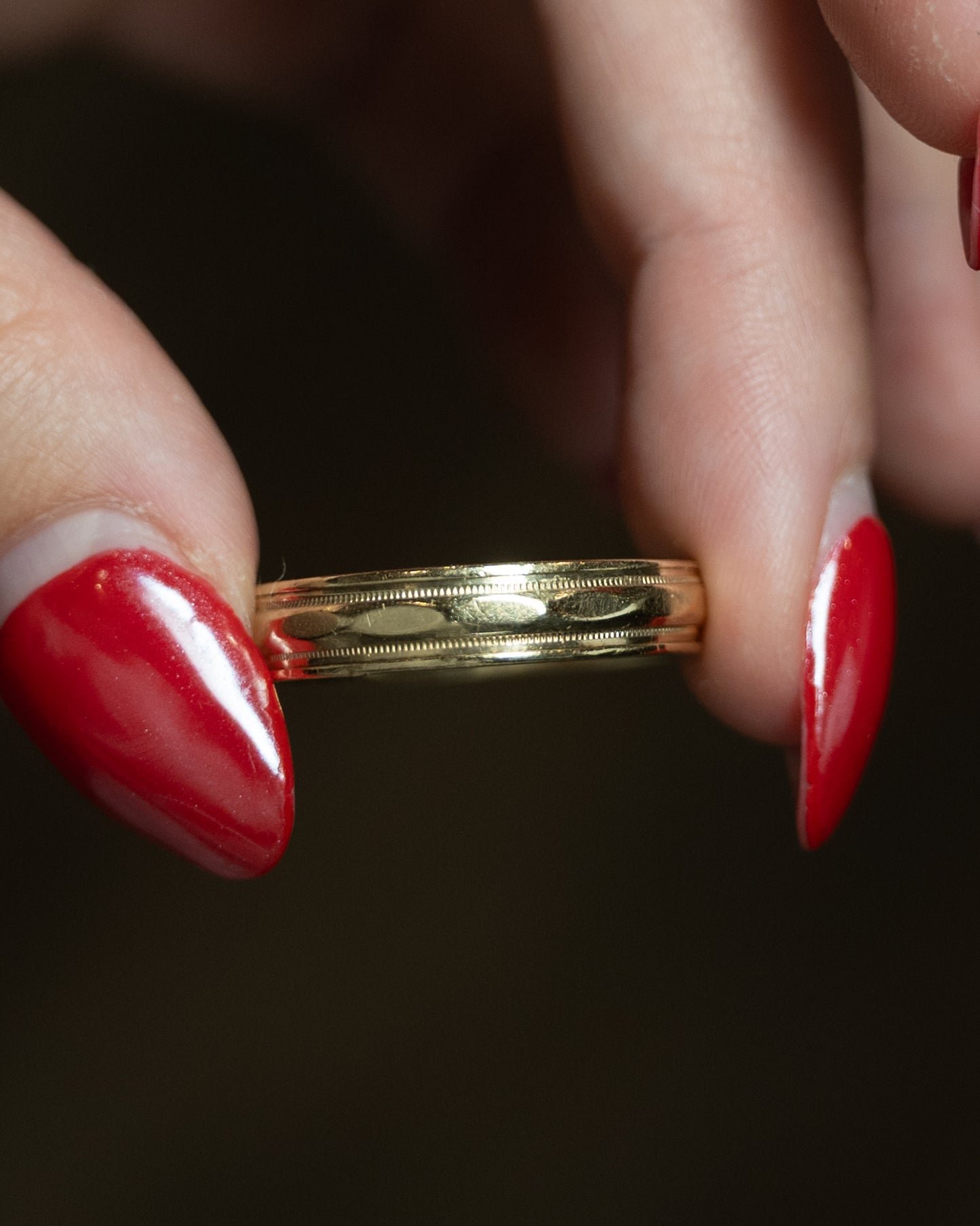 Vintage Mens 5mm Wedding Band in 10k Yellow Gold