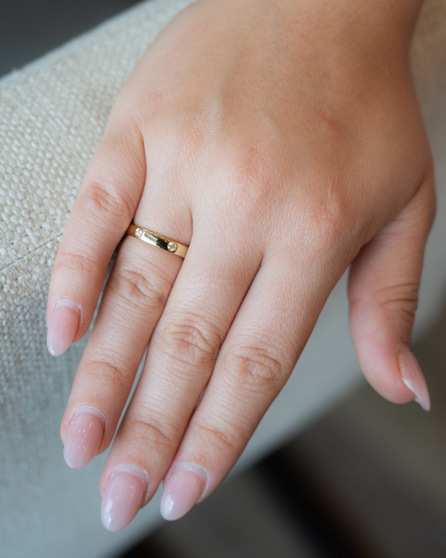 .23 Bezel Diamond Eternity Wedding Band in 14k