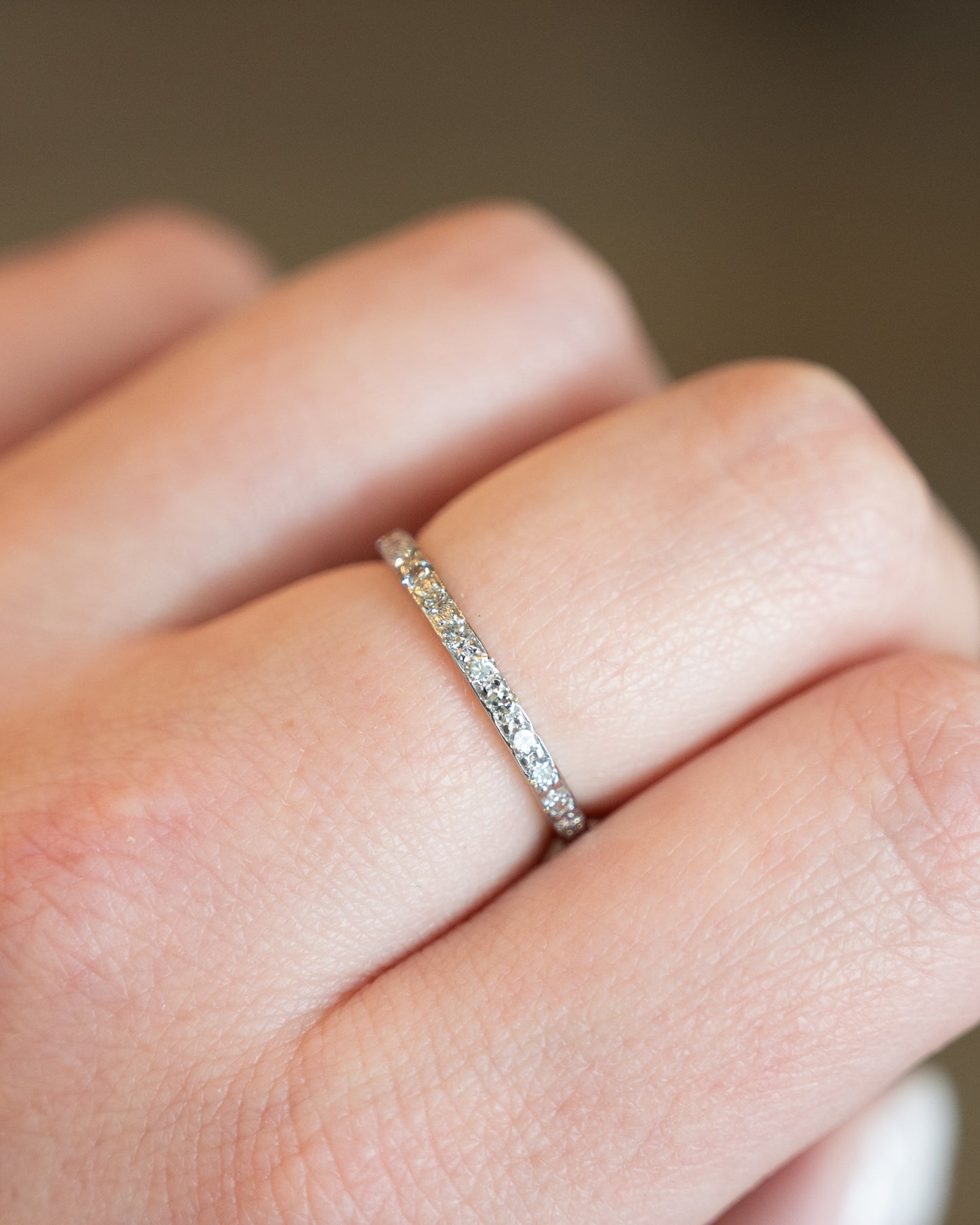 .35 Diamond Eternity Wedding Band in 18k