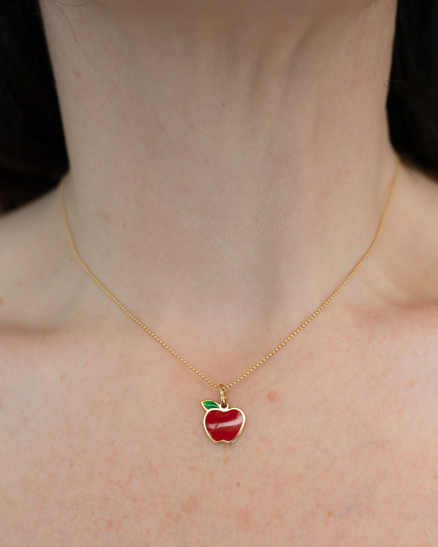 Tiffany & Co Apple Pendant in 18k Yellow Gold